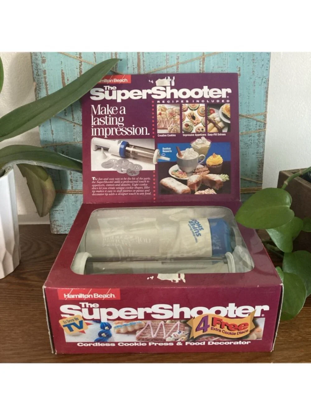 Hamilton Beach The Super Shooter Cordless Cookie Press And Food Decorator- White